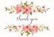 Floral Thank You Mini Wine Labels