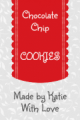 Cookies Food Label