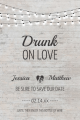 Drunk On Love Large Wine Label