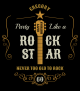 Party Like a Rock Star Liquor Labels