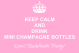 Keep Calm Mini Champagne Labels