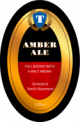 Amber Oval Beer Labels
