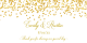 Gold Confetti Rectangle Sticker