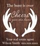 The Hunt Is Over New Home Wine Label