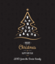 Golden Christmas Tree Wine Label