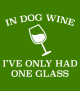 In Dog Wine Wine Label
