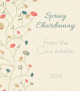 Spring Flowers Wine Label