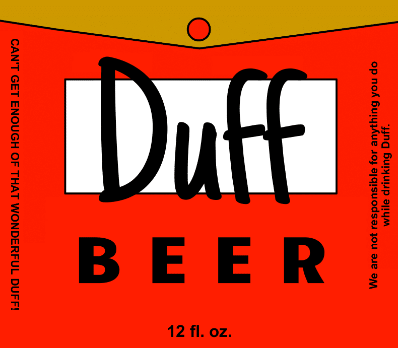 Duff Beer Label by BottleYourBrand