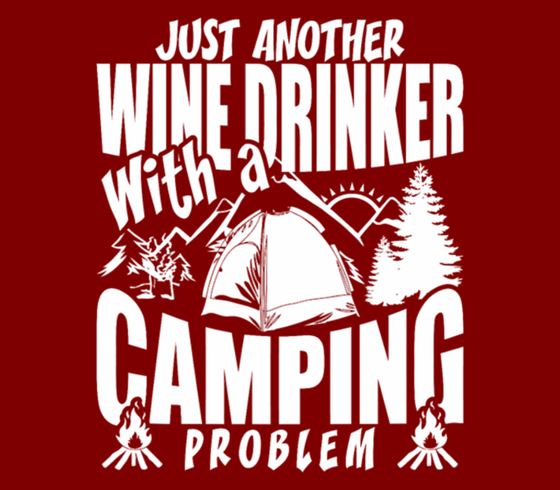 Download Just Another Wine Drinker With A Camping Problem Beer Label By Bottleyourbrand