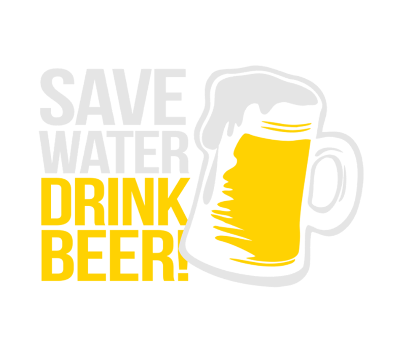 Save Water Drink Beer Beer Label by BottleYourBrand