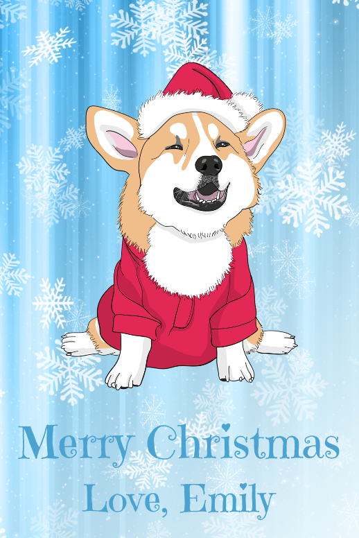 WELSH CORGI Dog Christmas Birthday Gift labels Sticker Dog Pet Lover
