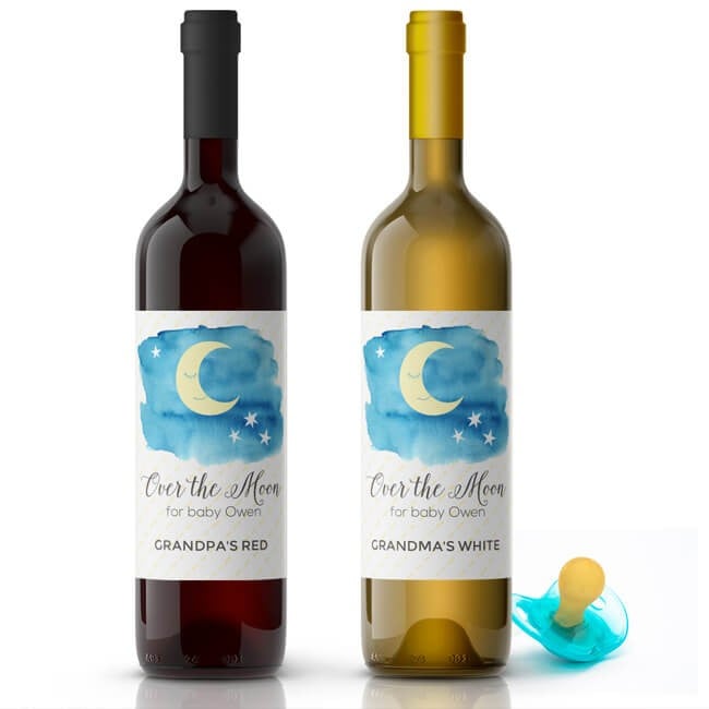 8 Oval Weatherproof Labels Wine Gift or Favor Labels for Showers Girls Night Out