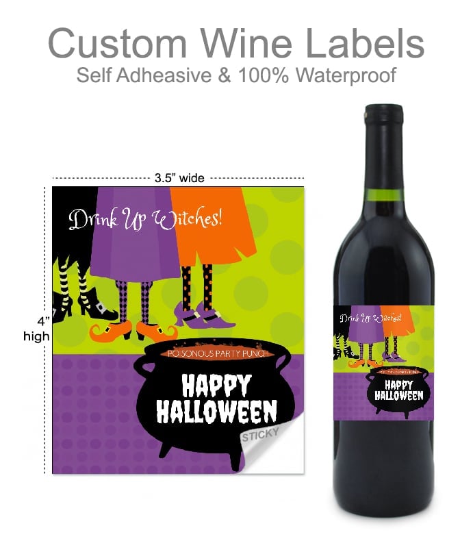 Witches Brew Wine Label by BottleYourBrand