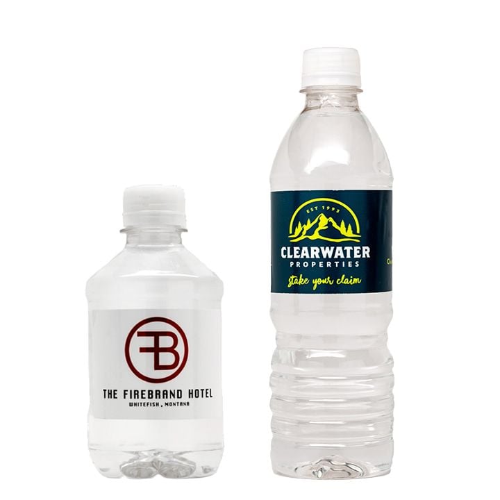 private label bottled water in multiple sizes