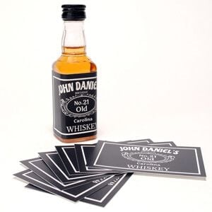 50ml Jack Daniels bottle labels