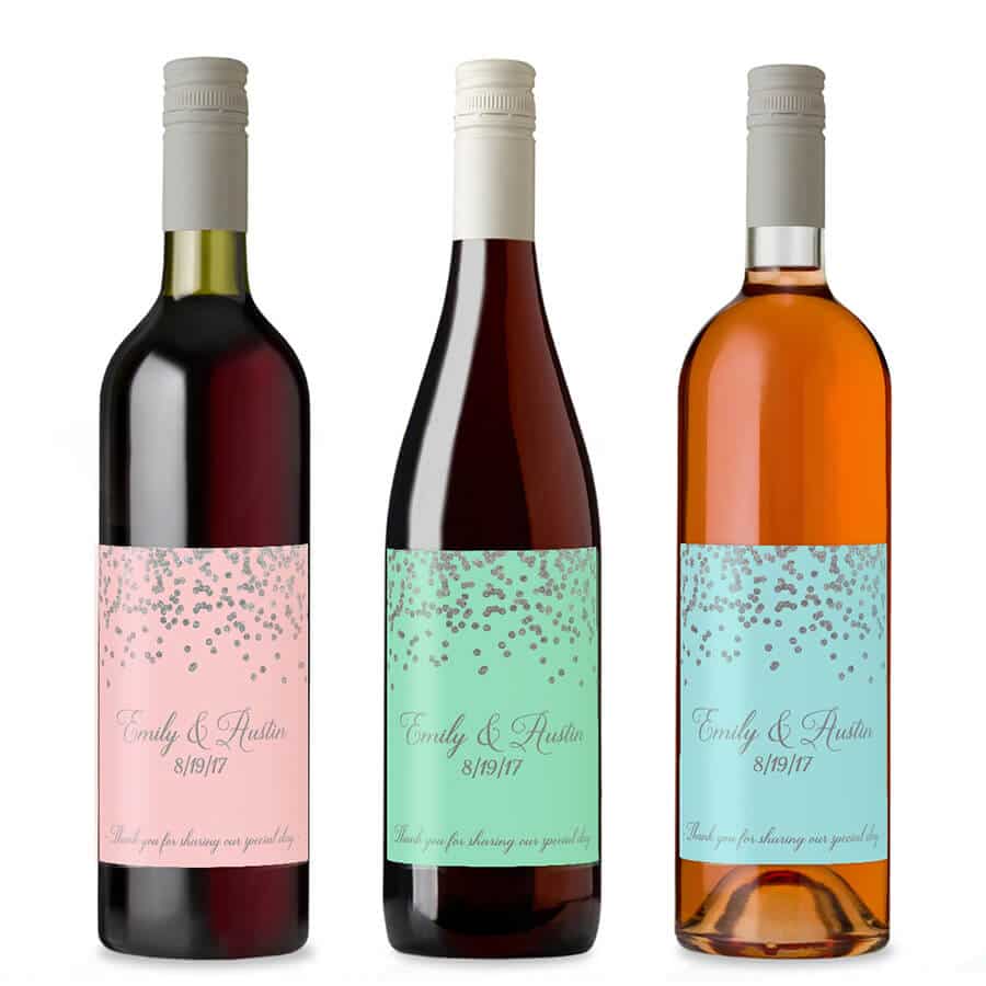 create a label design with multiple colors