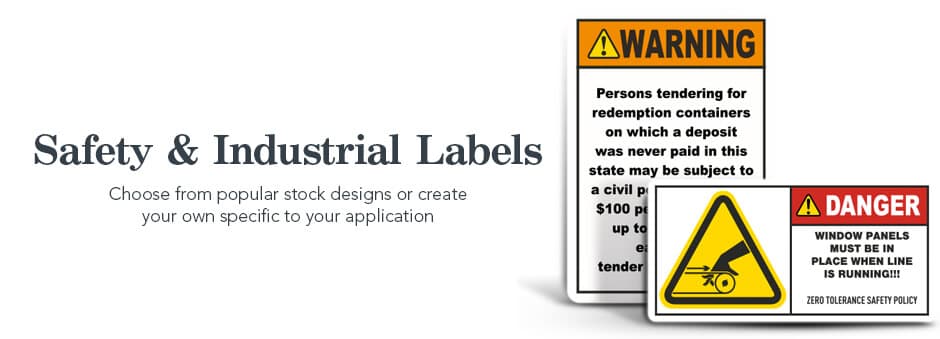 safety and industrial labels