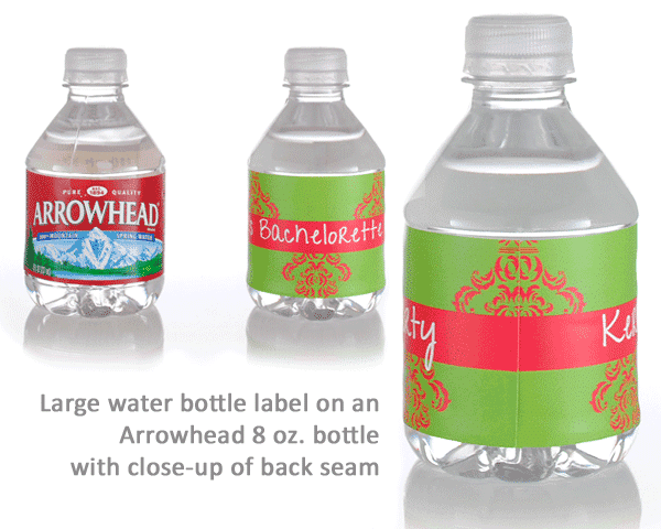 arrowhead water bottle labels