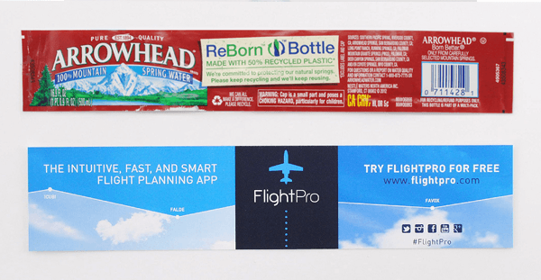 custom labels for arrowhead water