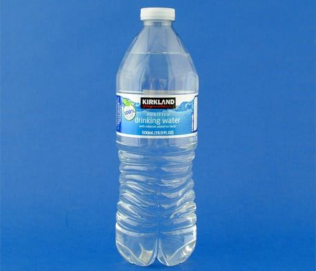 Dimensions for water bottle labels
